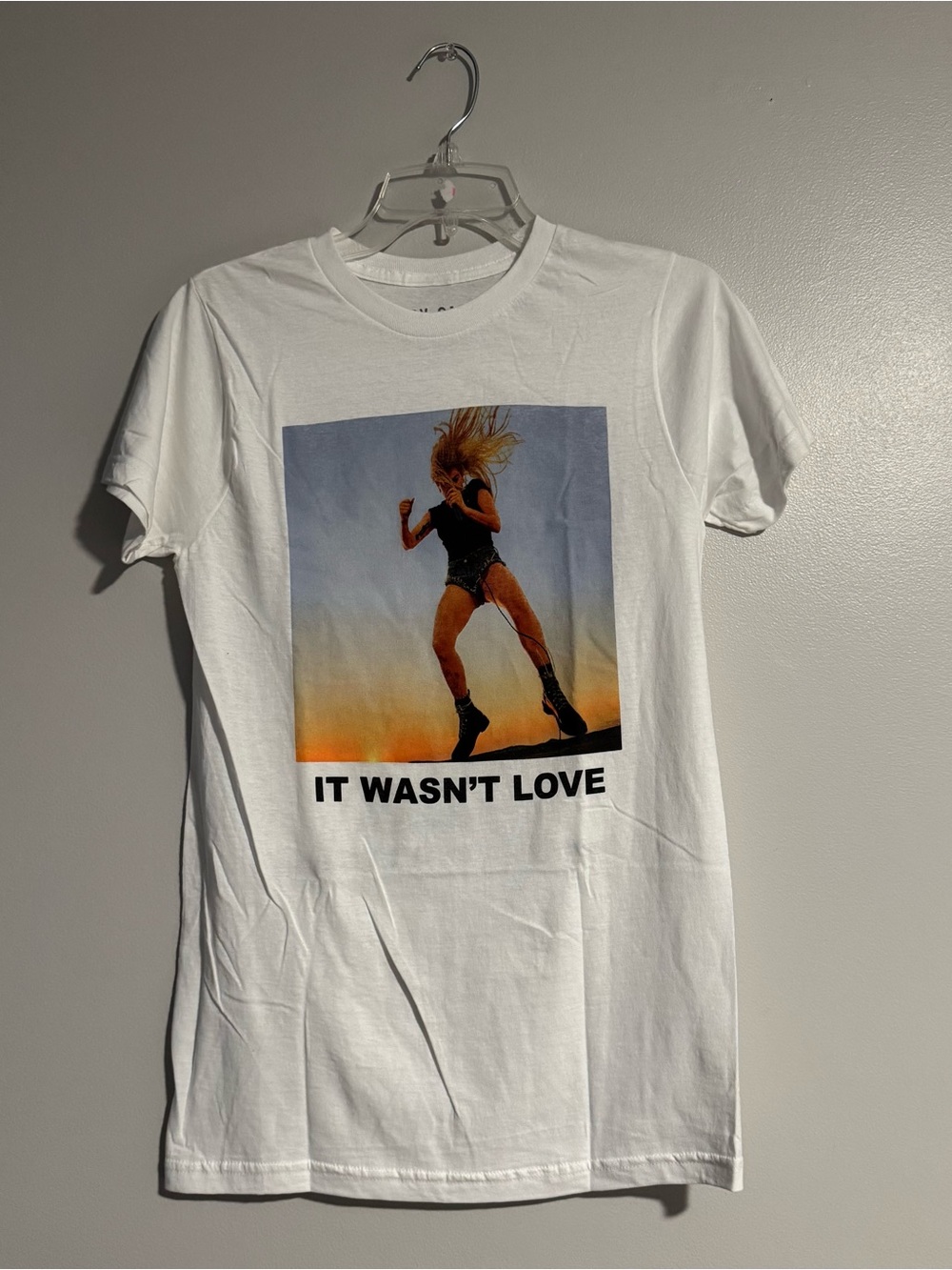 NWOT Lady Gaga Graphic Tee "It Wasn't Love" (Size S)